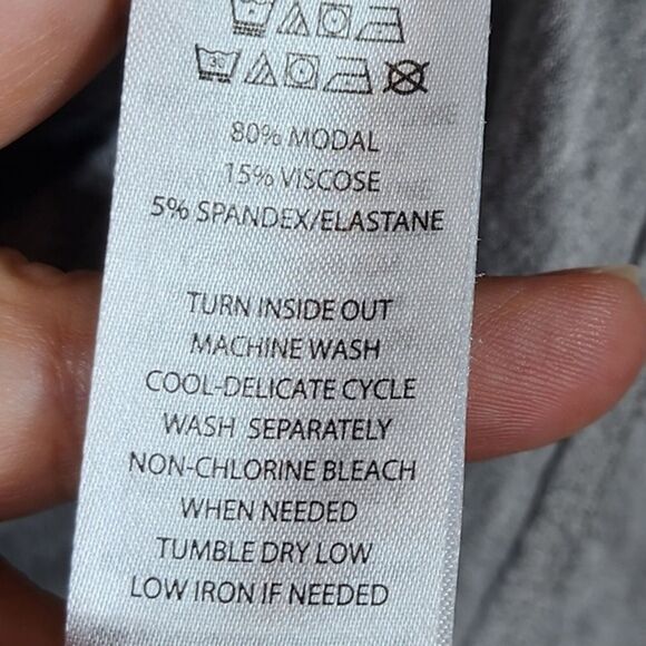 Gray Heathered Rachel Zoe Ribbed Turtleneck Size Medium - Picture 2 of 4